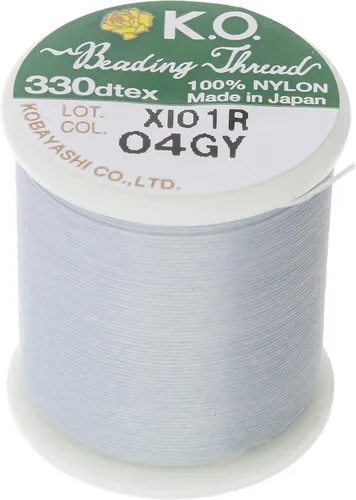 Vista 9 de KO Hilo de nailon para cuentas, color verde manzana, japonés previamente encerado 100% nailon, 330TEX, resistente a enredos, carrete de 50 m / 55