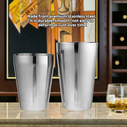 Vista 7 de Cocktail Shaker Set Bar Cocktail Tools for Mixed Drink, Stainless Steel Cocktail Shaker Set Bartender Kit(600/450ml)