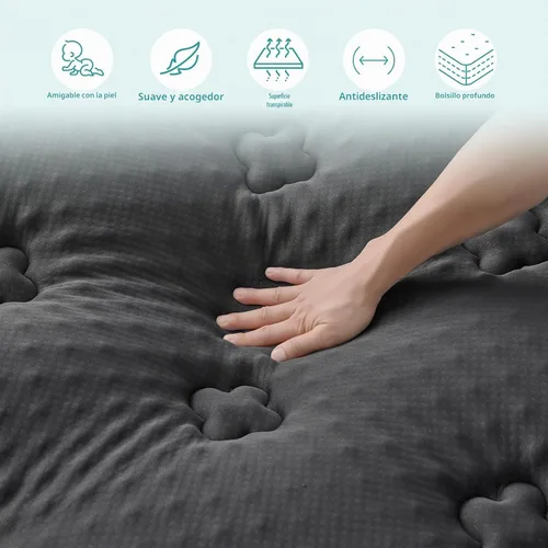 Vista 7 de Hansleep - Cubrecolchón de espuma viscoelástica tamaño individual, almohadilla de colchón suave Twin Foam Mattress Topper Viscose Derived from