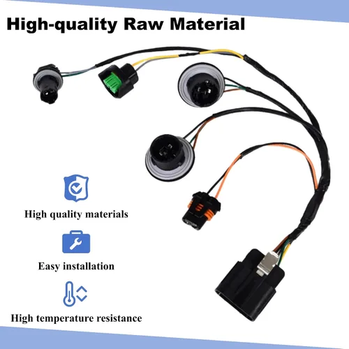 Vista 7 de Arnés de cableado de faros compatible con GMC Sierra 1500 2500 3500 2007-2014 reemplazo del conector de arnés de cableado de faros # 15841610