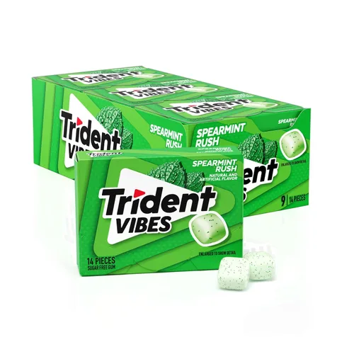 Vista 19 de Trident Vibes SOUR PATCH KIDS Redberry - Goma de mascar sin azúcar, botella de 40 piezas (paquete de 2)