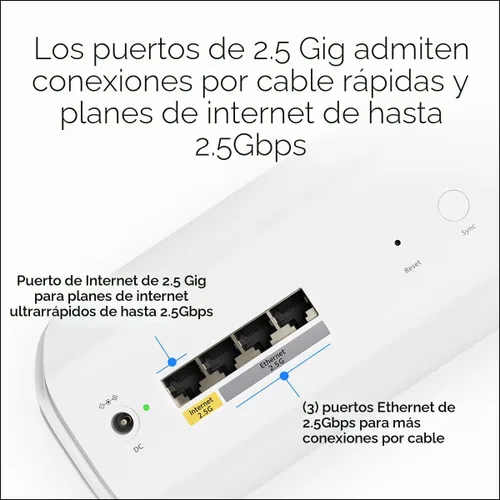 Vista 6 de NETGEAR Orbi 770 Series Tri-Band WiFi 7 Mesh Network System (RBE773) - Router + 2 extensores de satélite, características de seguridad, hasta 11