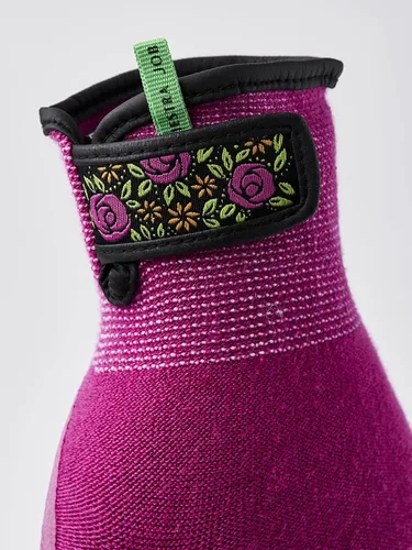 Vista 6 de Hestra Guantes de trabajo: Guantes de jardín de bambú para mujer, fucsia, 6