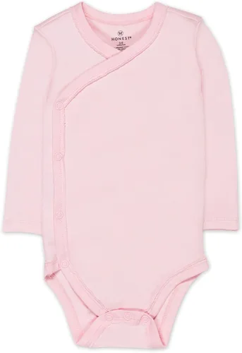 Vista 4 de HonestBaby Paquete de 3 mamelucos tipo kimono de algodón orgánico de manga larga con cierre lateral para bebé