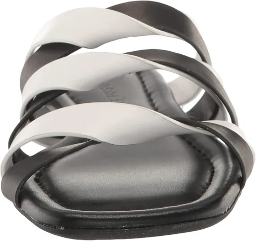 Vista 2 de Aerosoles Sandalia plana casual para mujer, Combo Negro