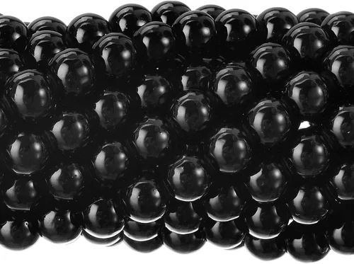 Vista 10 de RUBYCA 200 piezas de cuentas redondas de cristal checo satinado brillante pequeñas para hacer joyería 10mm Amatista Púrpura