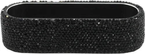 Vista 2 de Bling - Tarjetero de cristal de lujo para escritorio, pantalla de tarjetas de visita con diamantes de imitación, soporte para tarjetas de visita