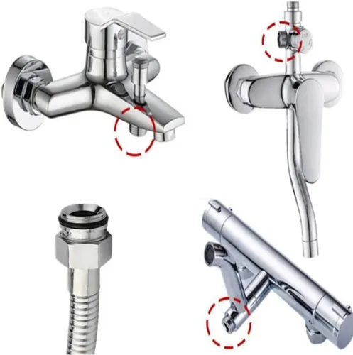 Vista 4 de Adaptador de grifo de latón, rosca macho, conector aireador para grifo de fregadero, purificador de agua, adaptador aireador (M12 X G1/2 pulgadas)