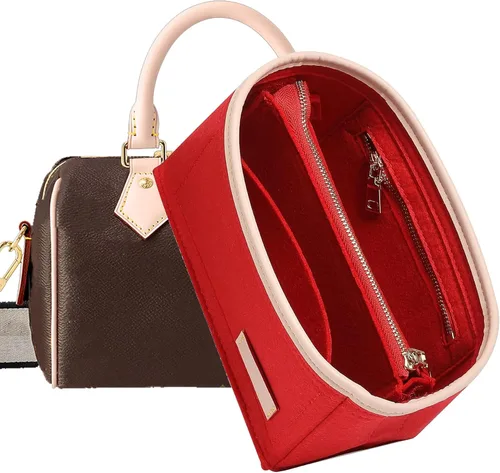 Vista 22 de Doxo Organizador de fieltro para bolso LV Speedy 20, Alma BB, Noe, Beige