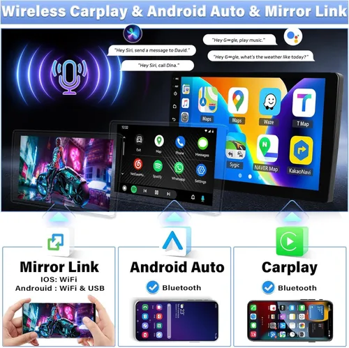 Vista 4 de 【Bluetooth 5.0 32 EQ】 4G+64G Android 15 Estéreo de coche para Ford F150 2009 2010 2011 2012 con Carplay Android Auto, 9 pulgadas Incell pantalla