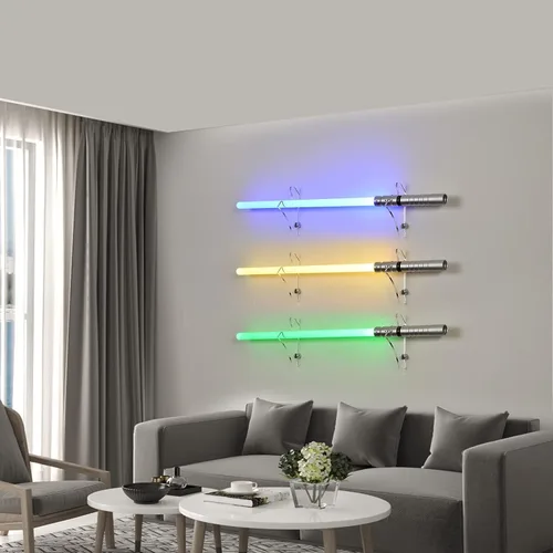 Vista 2 de WANLIAN Soporte para sable de luz montado en la pared, adecuado para sable de luz, sable de luz, espada y sable de luz (transparente 1 PES)
