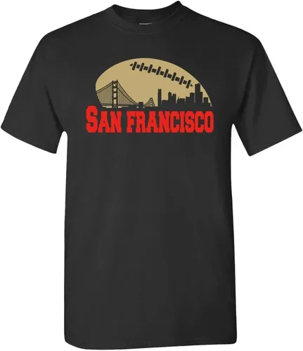 Vista 62 de Xtreme Apparrel City Skyline - Camiseta de hombre para los aficionados al fútbol americano Pittsburgh - Camisa negra