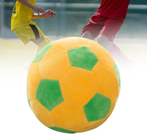 Vista 5 de Juguete de fútbol multifuncional de peluche para regalos de fiesta de sofá de hotel, rojo y blanco