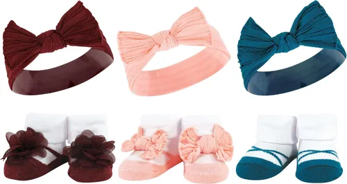 Vista 70 de Hudson Baby Conjunto de regalo de diadema y calcetines para niña