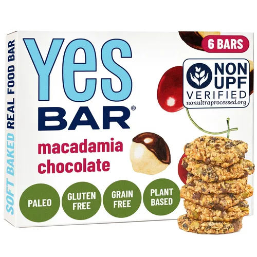 Vista 21 de The YES Bar Barra de manzana y canela crujiente – Proteína a base de plantas, barra de aperitivo decadente – Vegana, paleo, sin gluten, sin lácteos