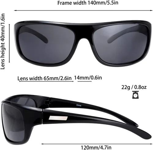 Vista 3 de Gafas de sol deportivas polarizadas para hombres y mujeres, béisbol, correr, ciclismo, pesca, conducción, golf, softbol, senderismo, gafas de sol