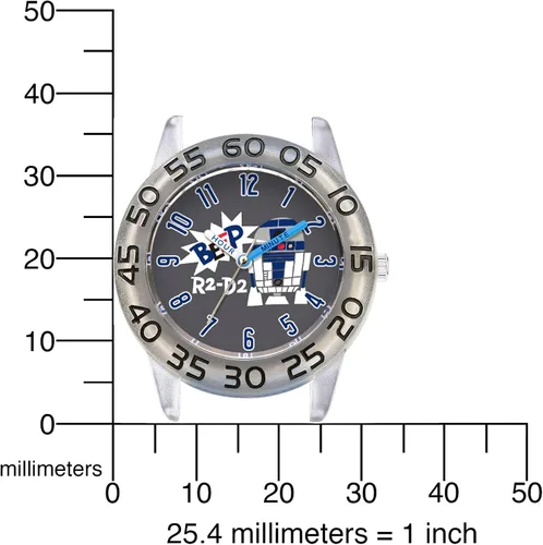 Vista 5 de STAR WARS Reloj de profesor de tiempo plástico para niños, reloj analógico de correa de nailon de cuarzo, Azul, Plástico