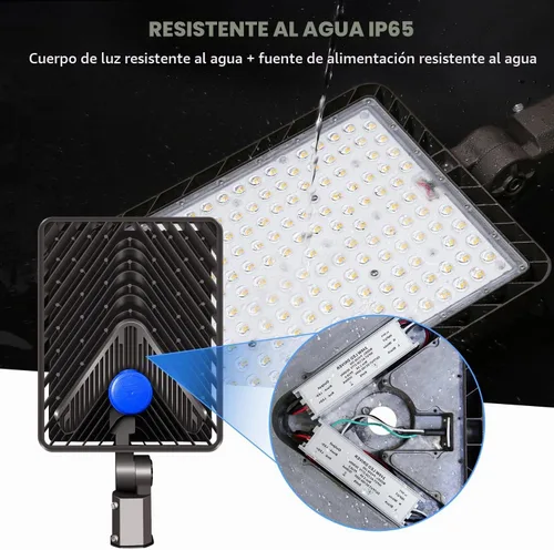 Vista 2 de Juyace Luz del estacionamiento de 480W LED con poste del soporte