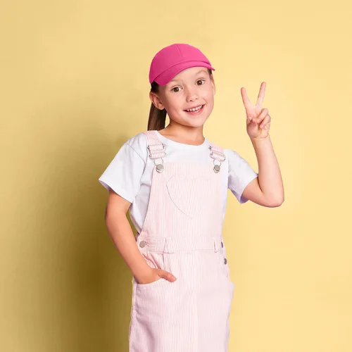 Vista 11 de DALIX Gorra plana de algodón, color marrón, náutico, rosa, rojo o blanco, para niños o jóvenes