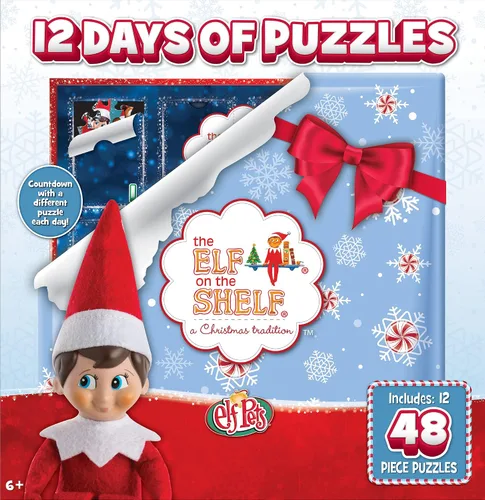 Vista 6 de Masterpieces Calendario de Adviento de rompecabezas de 12 días de Polar Express, 12 mini rompecabezas de 48 piezas para niños, cuenta regresiva