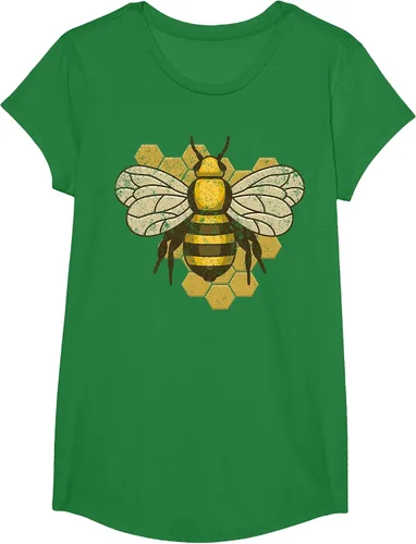 Vista 87 de Retro Beekeeper Beekeeper Honey Bumblebee Vintage Saves Bees T-Shirt Asphalt Grey