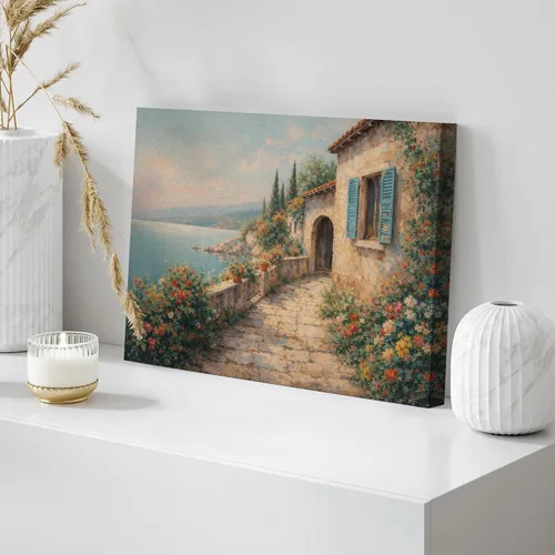 Vista 79 de wall26 Prado con álamos por Claude Monet - Arte moderno impresionista, arte en lienzo para el hogar, 12 x 18 pulgadas