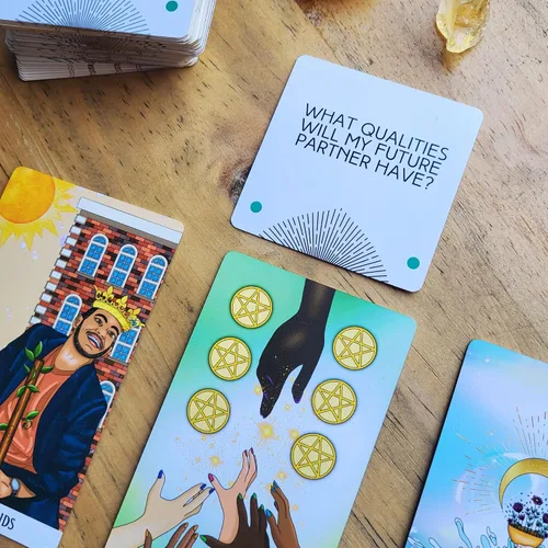 Vista 3 de Tarot Spread Deck: 82 tarjetas de preguntas para claridad e impacto. Herramienta de aprendizaje del tarot, artesanía se propaga intuitivamente