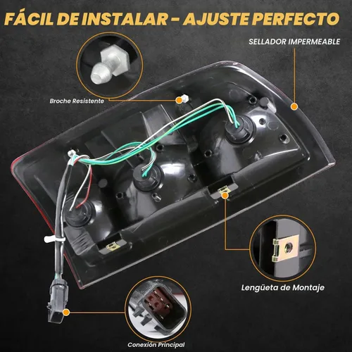 Vista 3 de Luces traseras compatibles con Dodge Ram 1500 2500 3500 2002-2006