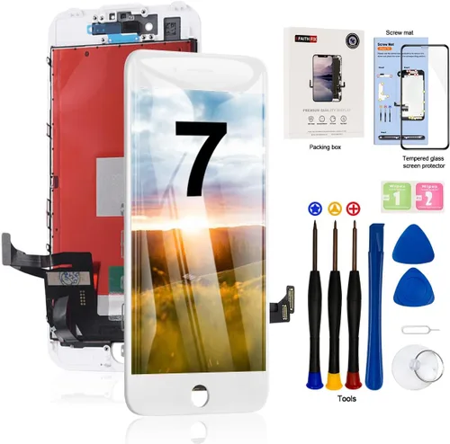 Vista 20 de EFAITHFIX para iPhone 7 Plus reemplazo de pantalla LCD negra de 5.5 pulgadas, conjunto de marco de visualización LCD, pantalla táctil 3D