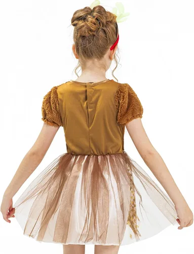 Vista 3 de Disfraz de ciervo de Navidad para niñas vestido de Navidad con diadema