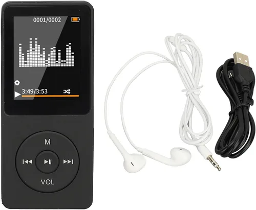 Vista 7 de Reproductor de MP3 con Bluetooth, reproductor de música portátil de sonido de alta fidelidad con auriculares, dispositivo de música MP4 reproductor