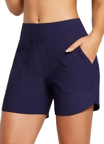 Vista 51 de baleaf Traje de baño de cintura alta de 3, 5, 7, 9 pulgadas, para mujer, de secado rápido, con bolsillos