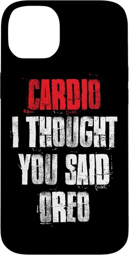 Vista 15 de Funda divertida de entrenamiento de gimnasio para iPhone 11 Pro Cardio I Thought You Said Oreo