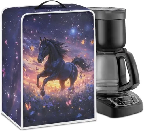 Vista 25 de Cubiertas antipolvo para máquina de café cruzado con bandera estadounidense, para mezclador, máquina de jugo, mantiene la cocina y la oficina