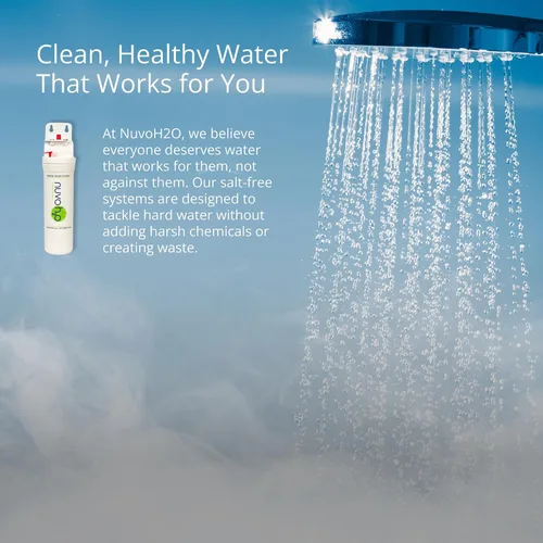 Vista 5 de NuvoH2O Sistema de calentador de agua – Suavizante de agua a base de cítricos, sin sal – Evita la acumulación de escamas de agua dura, prolonga