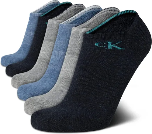 Vista 140 de Calvin Klein Calcetines para hombre, mezcla de algodón, acolchados, sin talla, forro de calcetines atléticos (6 unidades)