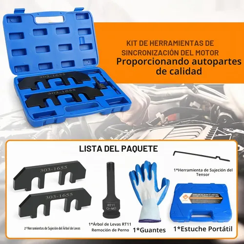 Vista 6 de 303-1655 Kit de herramientas de sujeción de árbol de levas compatible con Ford 3.5L EcoBoost mejorado GT F-150 Expedition Lincoln Navigator