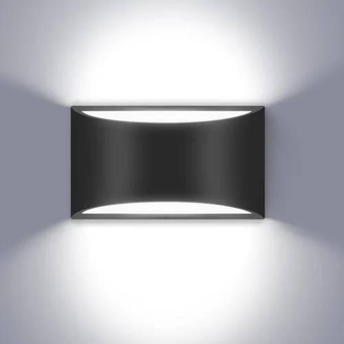 Vista 15 de Moderno aplique de pared LED con cable blanco para interiores, iluminación de pared arriba y abajo, para sala de estar, dormitorio, pasillo