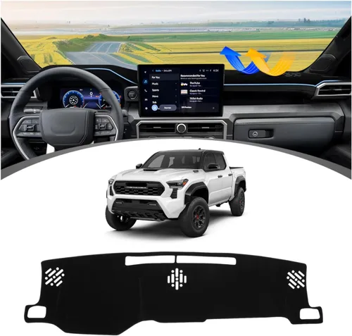 Vista 98 de FIILINES Cubierta para tablero Compatible con Mazda 3 2010-2013 Accesorios Tapete para tablero para Mazda 3 Accesorios Tapete para salpicadero