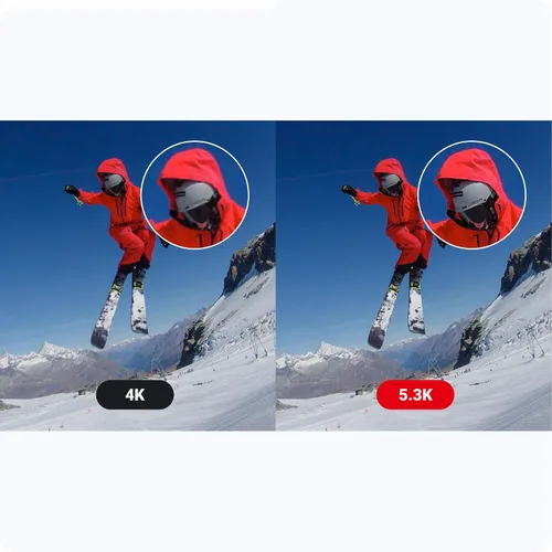 Vista 4 de Insta360 ONE R Edición de 1 pulgada Co-Engineered - Cámara de acción de 5.3K 30fps con sensor de 1 pulgada, 4K 60fps, estabilización, IPX8