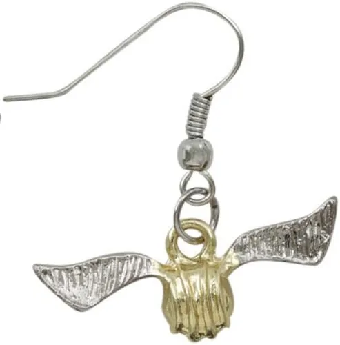 Vista 3 de Harry Potter Pendientes Snitch de Oro, Metal