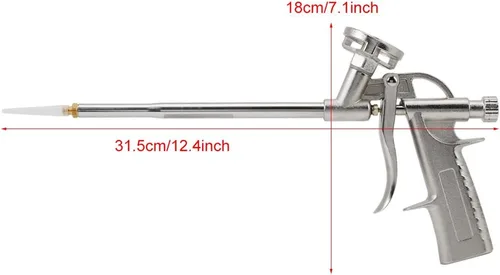 Vista 2 de Pistola de espuma de pulverización, pistola de pulverización de espuma de aluminio de 12.4 pulgadas de longitud, 8 MPa 5 L/min Spray calafateo