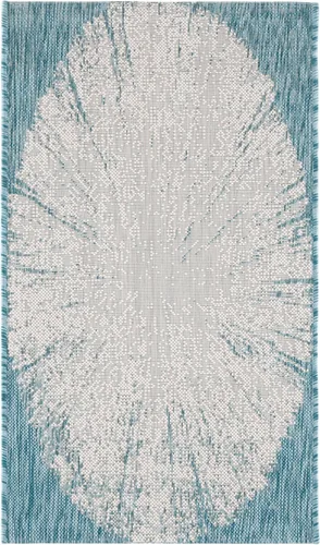 Vista 2 de Safavieh Courtyard Collection CY8893 - Alfombra decorativa para interiores y exteriores, no desprende pelusa, fácil de limpiar, 2 x 3 pies 7 beige