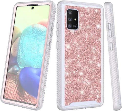 Vista 5 de Funda para Samsung Galaxy A71 5G UW (no compatible con Samsung A71 5G) de cuerpo completo, a prueba de golpes, con protector de pantalla integrado