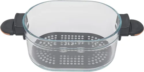 Vista 9 de PERFERATE Freidora de aire de vidrio de 4.23 cuartos de galón con cesta de freír visible, control preciso de temperatura y tiempo, múltiples modos