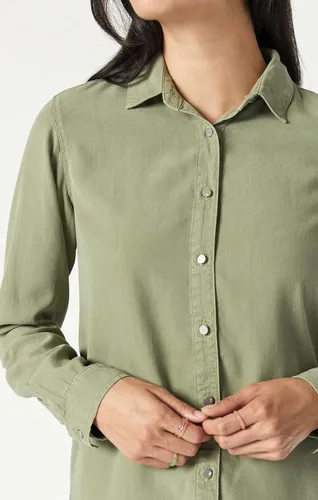 Vista 4 de Mavi Shelby - Camisa de mezclilla semiajustada para mujer