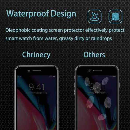 Vista 6 de Paquete de 2 protectores de pantalla de privacidad para iPhone 8 Plus/iPhone 7 Plus, película de vidrio templado, dureza 9H, arañazos, claridad HD