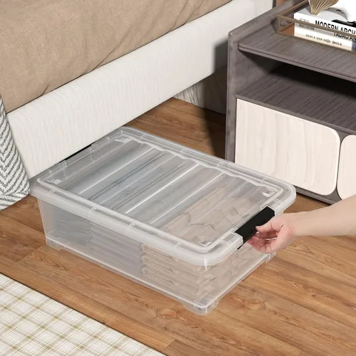 Vista 5 de Caja de almacenamiento de plástico para debajo de la cama de 20 L