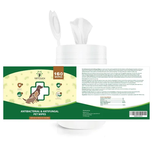 Vista 7 de Toallitas naturales antifúngicas y antibacterianas para perros