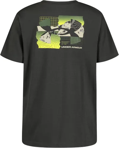 Vista 2 de Under Armour Camiseta de manga corta para niños, cuello redondo